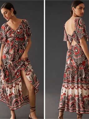 Anthropologie Tiered Maci Dress Sz Xl